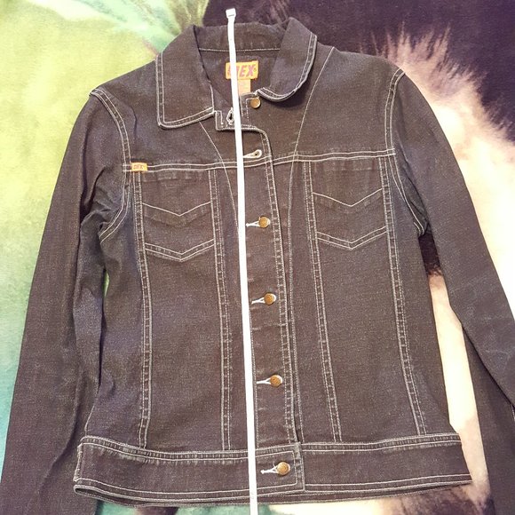 2/$20 Dex Stretch Denim Jacket, Dark Wash - Picture 5 of 14